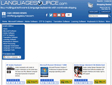 Tablet Screenshot of languagesource.com